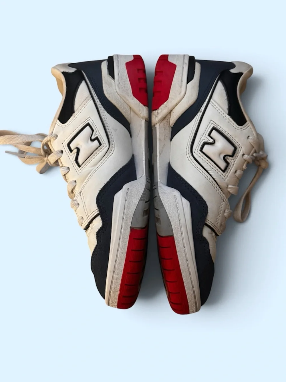 New Balance 550 white, red, blue